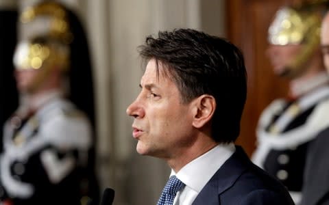 Giuseppe Conte is a 53-year-old professor of law who teaches in Rome and Florence - Credit: Gregorio Borgia/AP