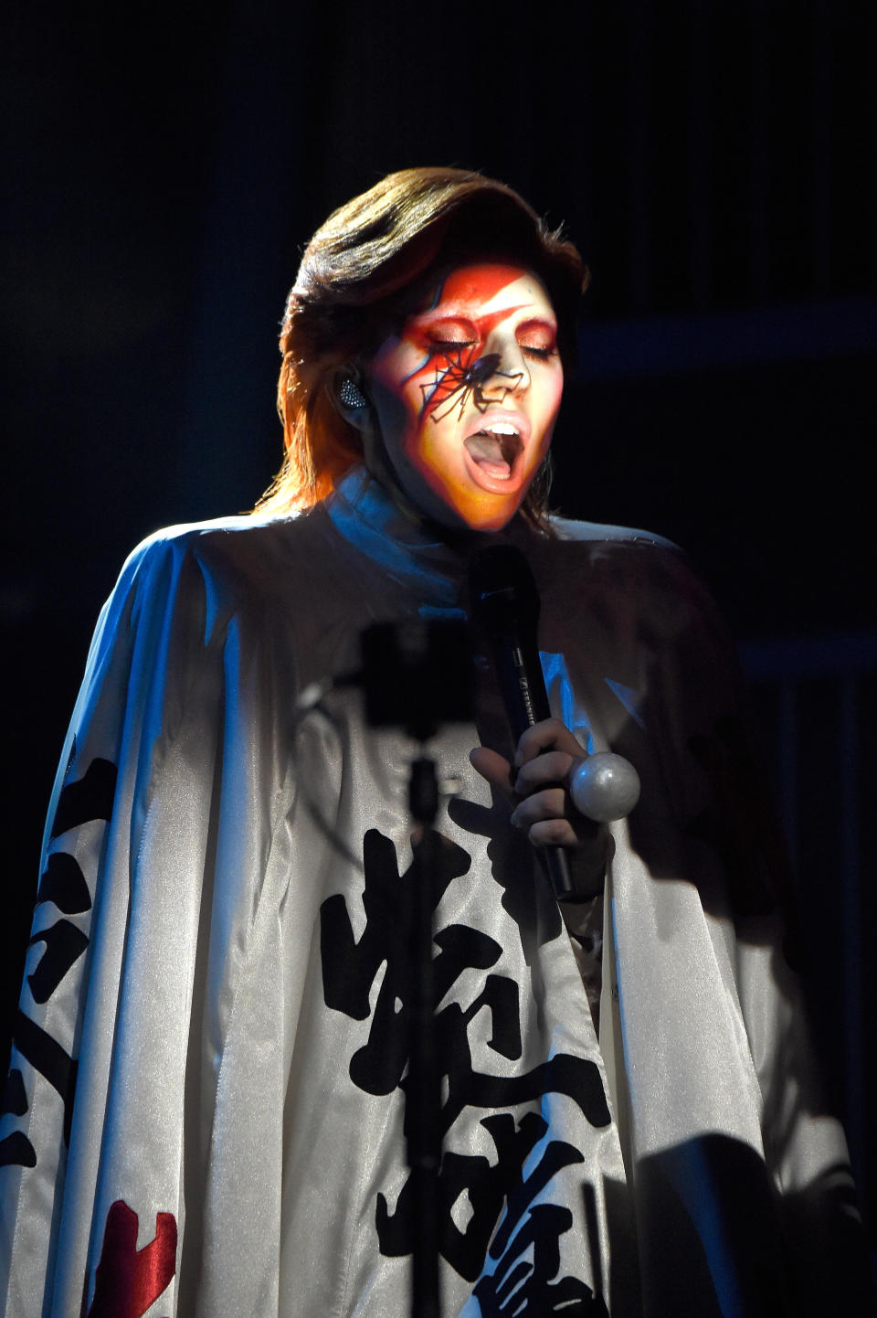 LOS ANGELES, CA - FEBRUARY 15:  Lady Gaga performs onstage during The 58th GRAMMY Awards at Staples Center on February 15, 2016 in Los Angeles, California.  (Photo by Kevin Mazur/WireImage)