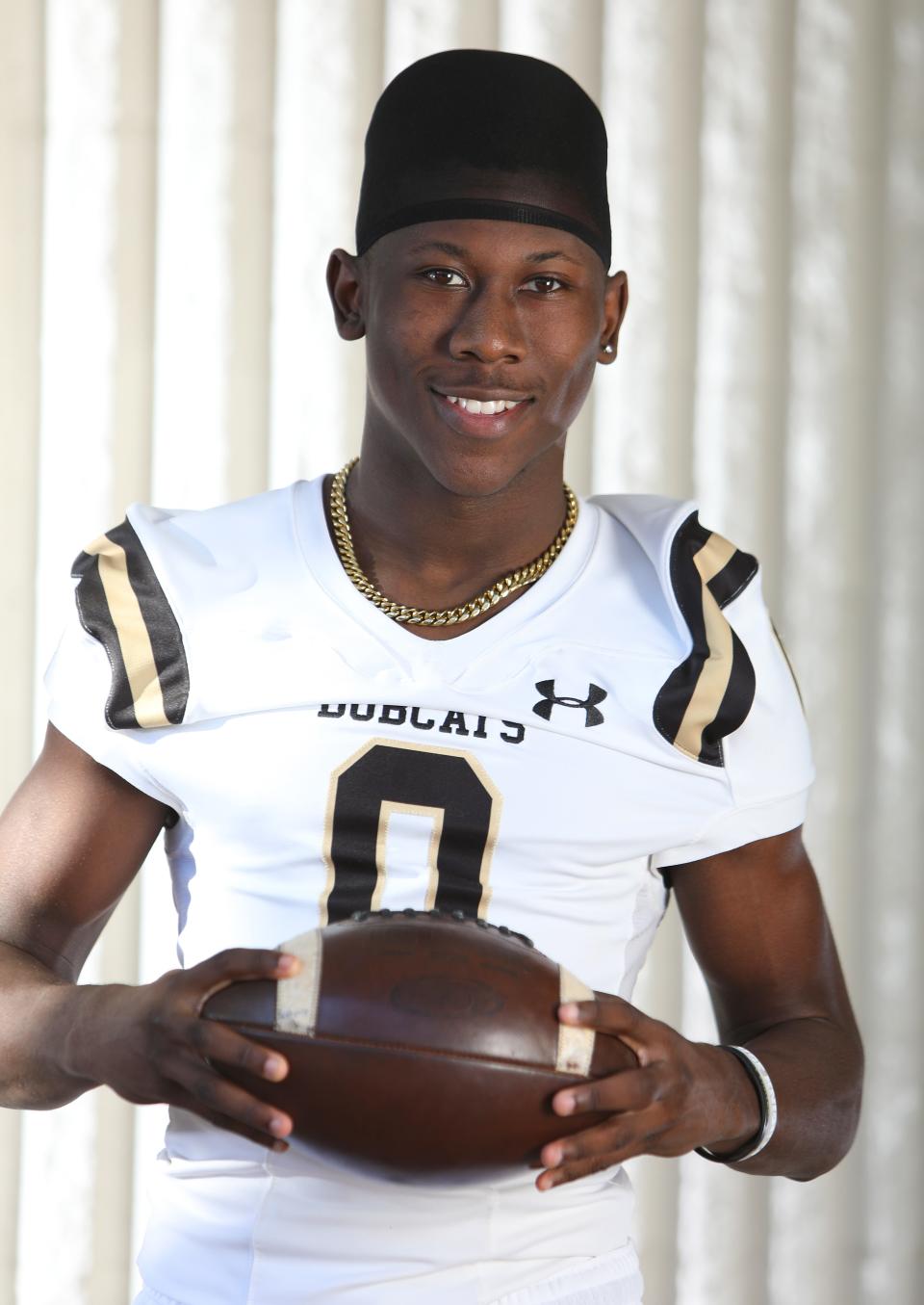 Buchholz senior Quan Lee is one of The Gainesville Sun Big School Football Players of the Year, photographed at The Gainesville Sun, in Gainesville Jan 13, 2022.