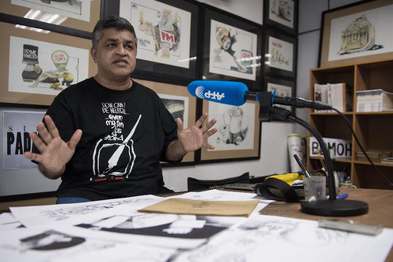 Zunar, Malaysia's best-known political cartoonist whose real name is Zulkiflee Anwar Ulhaque, has become a symbol of a widening government drive to throttle its critics