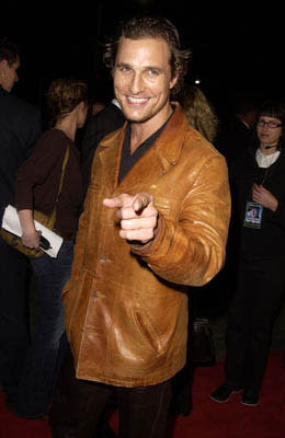 Matthew McConaughey at the LA premiere of MGM's Hart's War