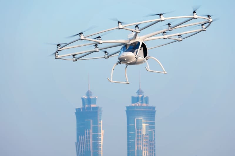 Air taxi startup Volocopter began trials of its flying taxis in Dubai several years ago. Nikolay Kazakov/Volocopter/dpa