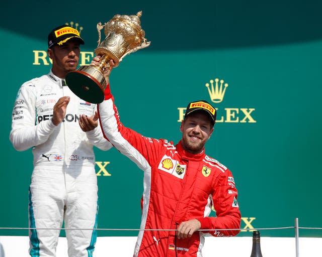 Lewis Hamilton and Sebastian Vettel