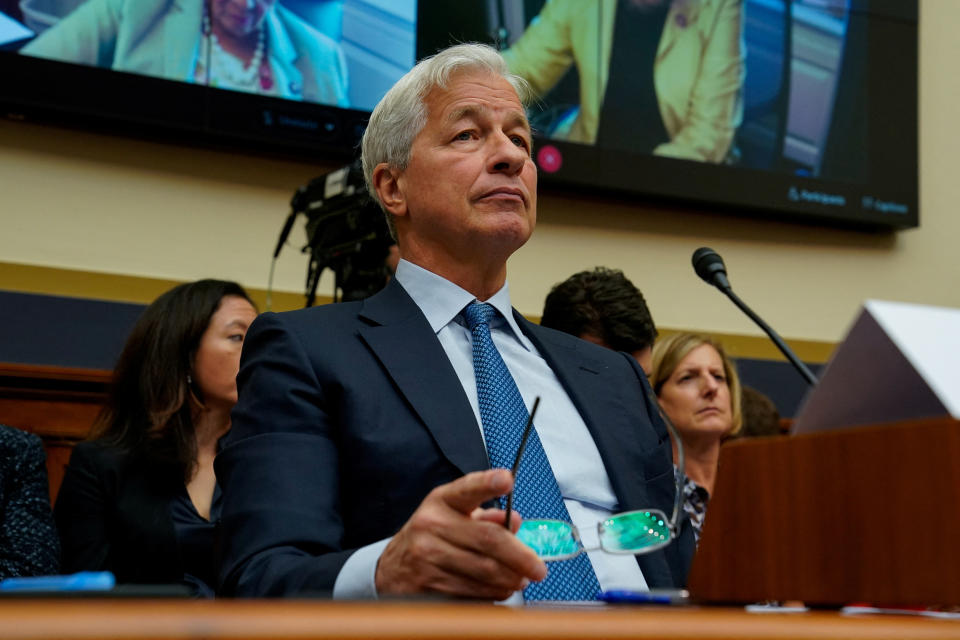 JPMorgan Chase & Co President and CEO Jamie Dimon attends a U.S. House Financial Services Committee hearing titled “Holding Megabanks Accountable: Oversight of America’s Largest Consumer Facing Banks” on Capitol Hill in Washington, U.S., September 21, 2022. REUTERS/Elizabeth Frantz