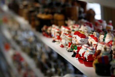 Pairs of salt and pepper shakers, part of Eitan Bar-on's collection of 37,000 pairs of shakers, are seen on display in a shack at the backyard of his home in Hadera, Israel December 12, 2018. Picture taken December 12, 2018. REUTERS/Nir Elias