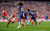 Britain Soccer Football - Arsenal v Chelsea - FA Cup Final - Wembley Stadium - 27/5/17 Chelsea’s Diego Costa scores their first goal Reuters / Andrew Yates