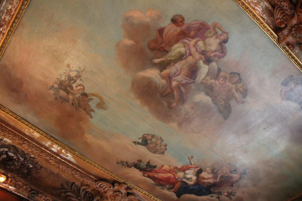 A painted ceiling at Staatsburgh.