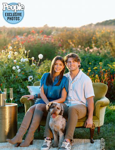 <p>Shelby Dempsey/Amavi Weddings</p> Hannah Ann Sluss, Jake Funk and Dash