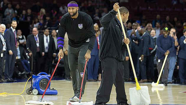 DeMarcus Cousins really wanted the match to go ahead. Pic: Getty