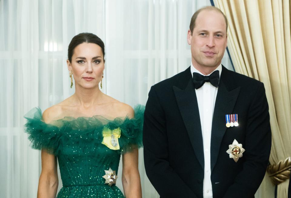 Catherine, Duchess of Cambridge and Prince William, Duke of Cambridge in Kingston, Jamaica.