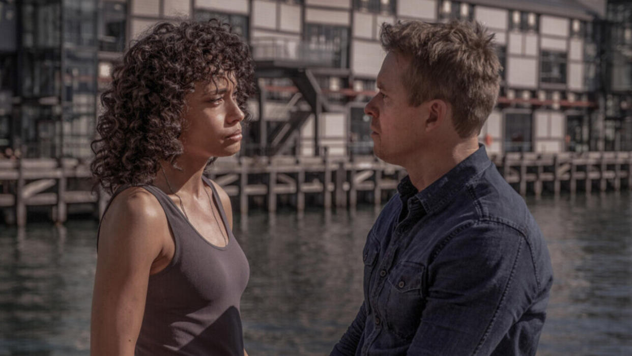  Olivia Swann and Todd Lasance in NCIS: Sydney Season 1 finale. 