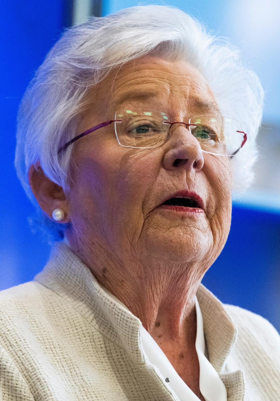 Gov. Kay Ivey, shown here in October 2022, said she made her decision in consideration of victims' loved ones who await executions, seeking closure and justice.
