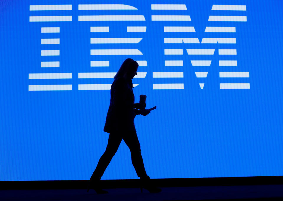 Ginni Rometty, IBM chairman, president and CEO, leaves the stage after her keynote address at the 2019 Consumer Electronics Show (CES) in Las Vegas, Nevada, U.S. January 8, 2019. REUTERS/Steve Marcus