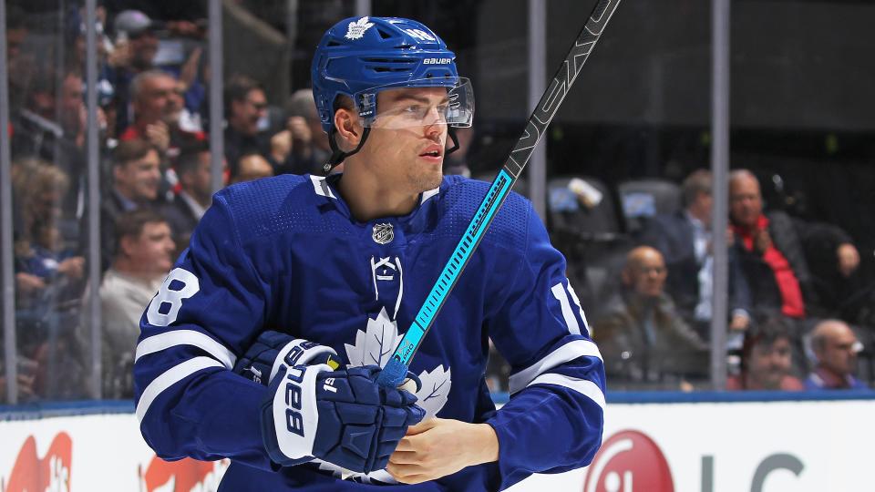 The Toronto Maple Leafs forward will be out for at least three weeks after being placed on LTIR. (Photo by Claus Andersen/Getty Images) 