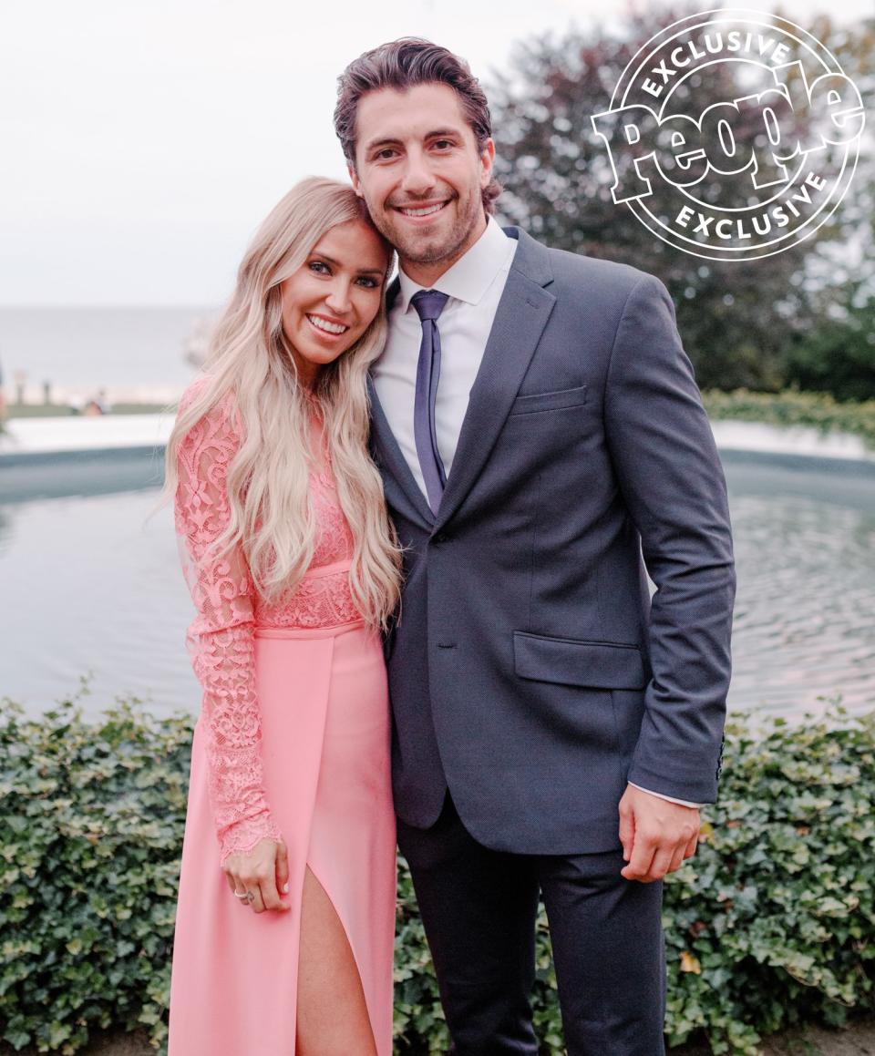 Former <em>Bachelorette </em>Kaitlyn Bristowe and Bachelor Nation alum Jason Tartick flew in from Nashville for the wedding.