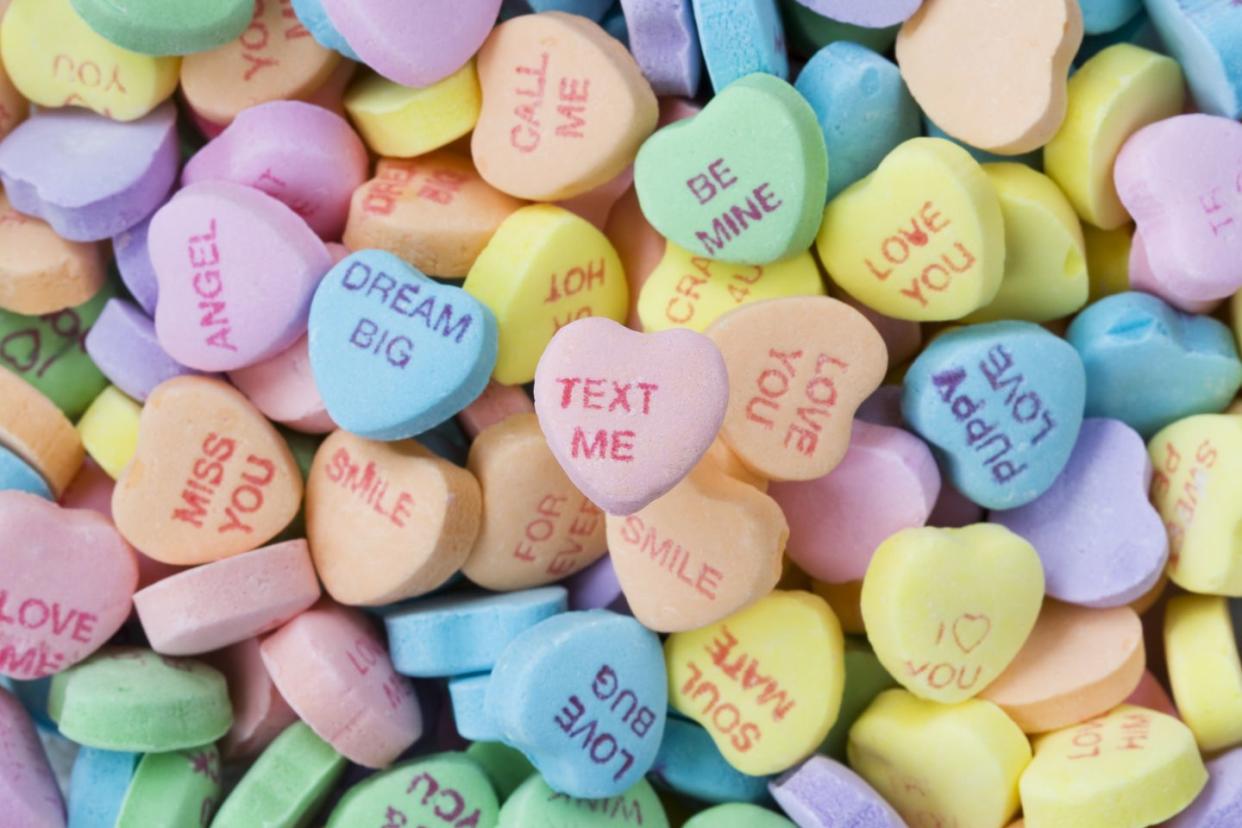 valentine's day facts candy hearts were originally medical lozenges