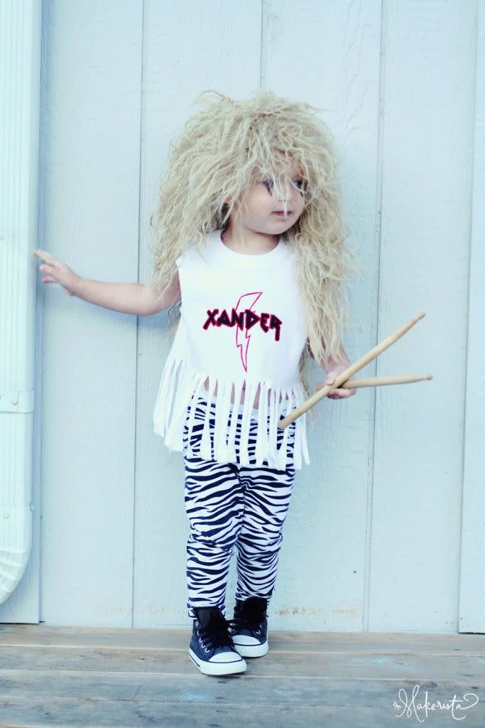 8) '80s Rock Band Toddler Costume