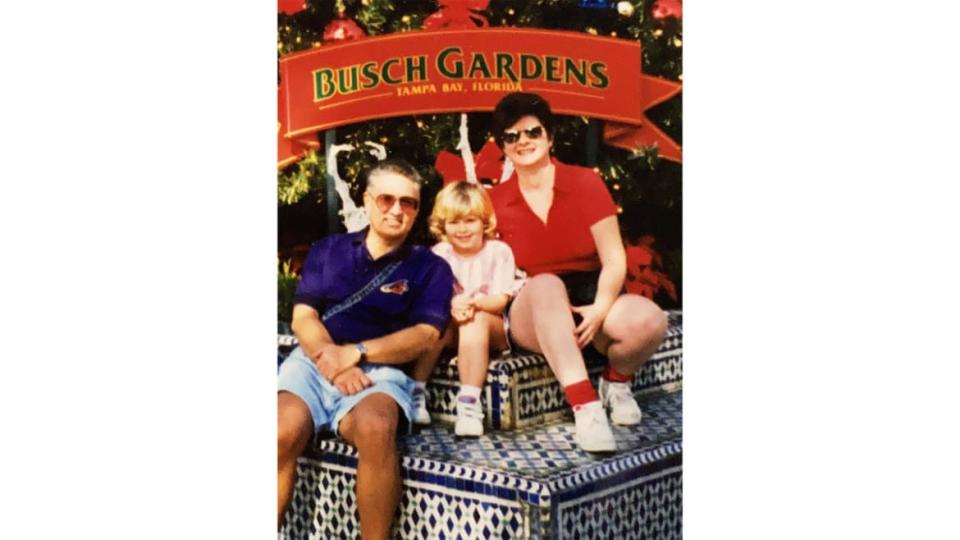 <div class="inline-image__caption"><p>Mike, Jessica, and Jeanine Harvey</p></div> <div class="inline-image__credit">Courtesy Mike and Jeanine Harvey</div>