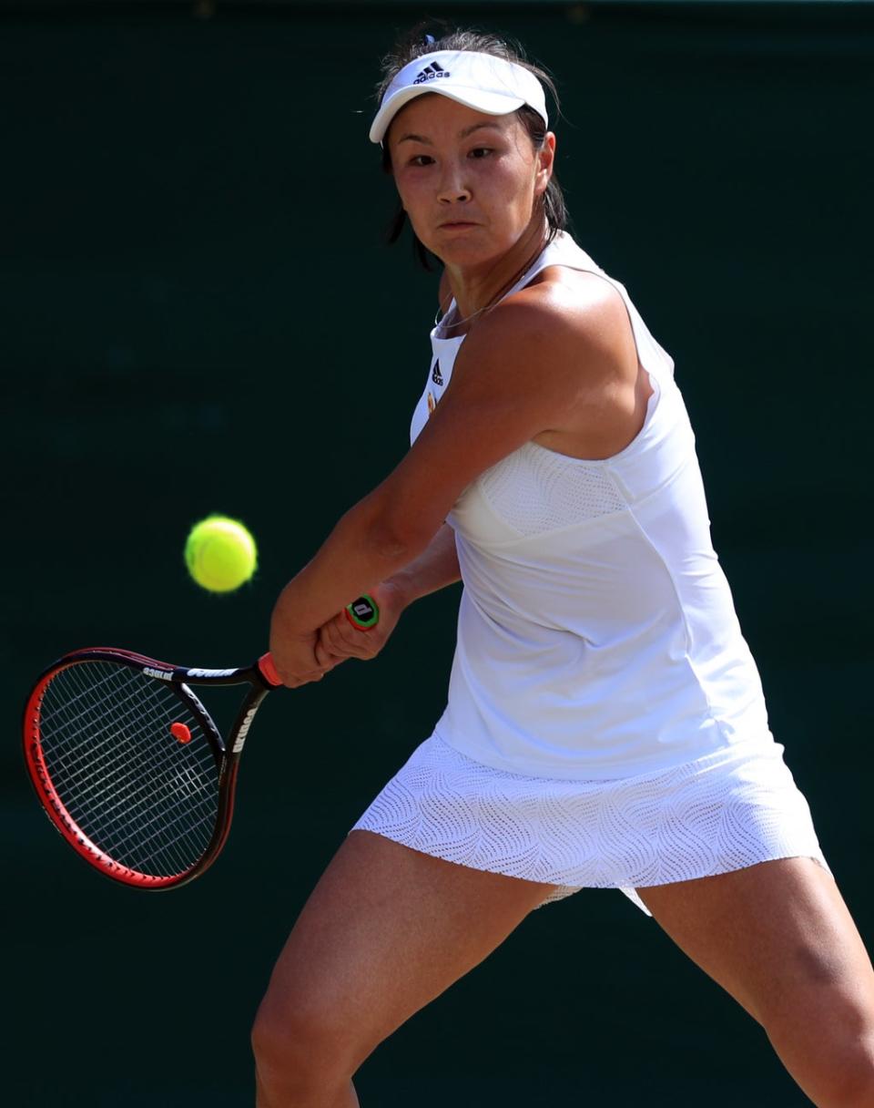 Peng Shuai, pictured, accused a former high-ranking Chinese official of sexual assault (Adam Davy/PA) (PA Archive)