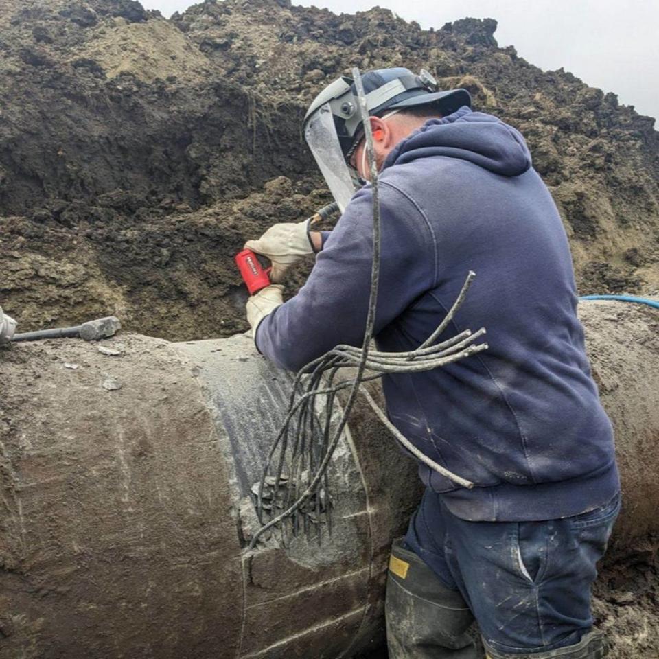 San Luis Obispo utilities workers have repaired a rupture in the pipleline that brings water to the city from Whale Rock Reservoir, the city said Saturday, Jan. 13, 2024, in a post on Facebook.