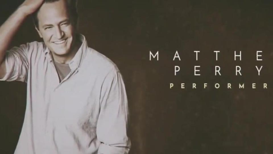 Matthew Perry In Memoriam slide at the 75th Emmy Awards (Fox)