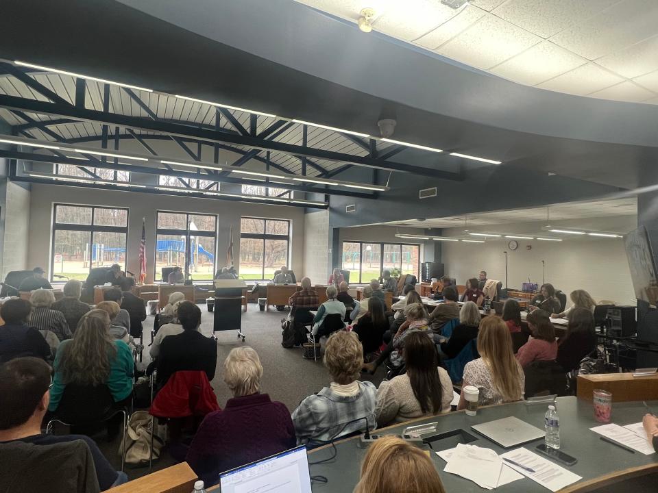 A large audience attended the Health Department of Northwest Michigan Board of Health meeting on May 2, 2023.