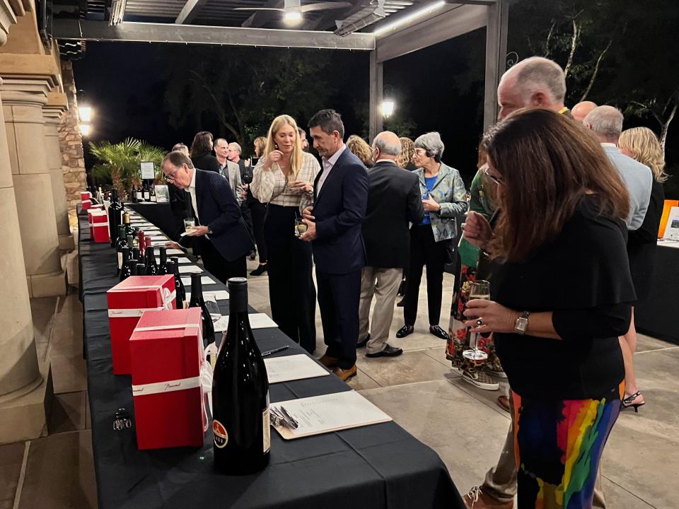 Auction items included wine, exclusive golf packages, a special private mountain home getaway and diamonds from El Paseo Jewelers.