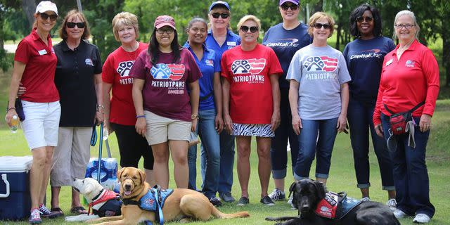 <p>Capital One</p> Capital One volunteers train service dogs to support veterans, transform lives and heal wounds.