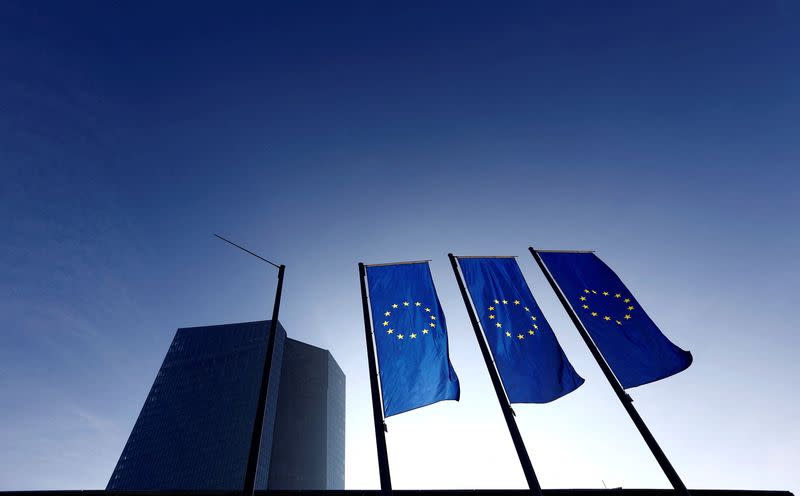 FILE PHOTO: The European Central Bank (ECB) headquarters is pictured in Frankfurt