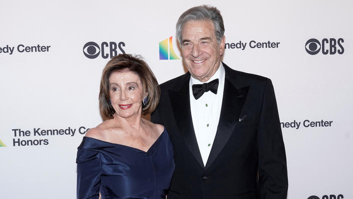 نانسی پلوسی و همسرش پل در مراسم افتخارات جوایز کندی