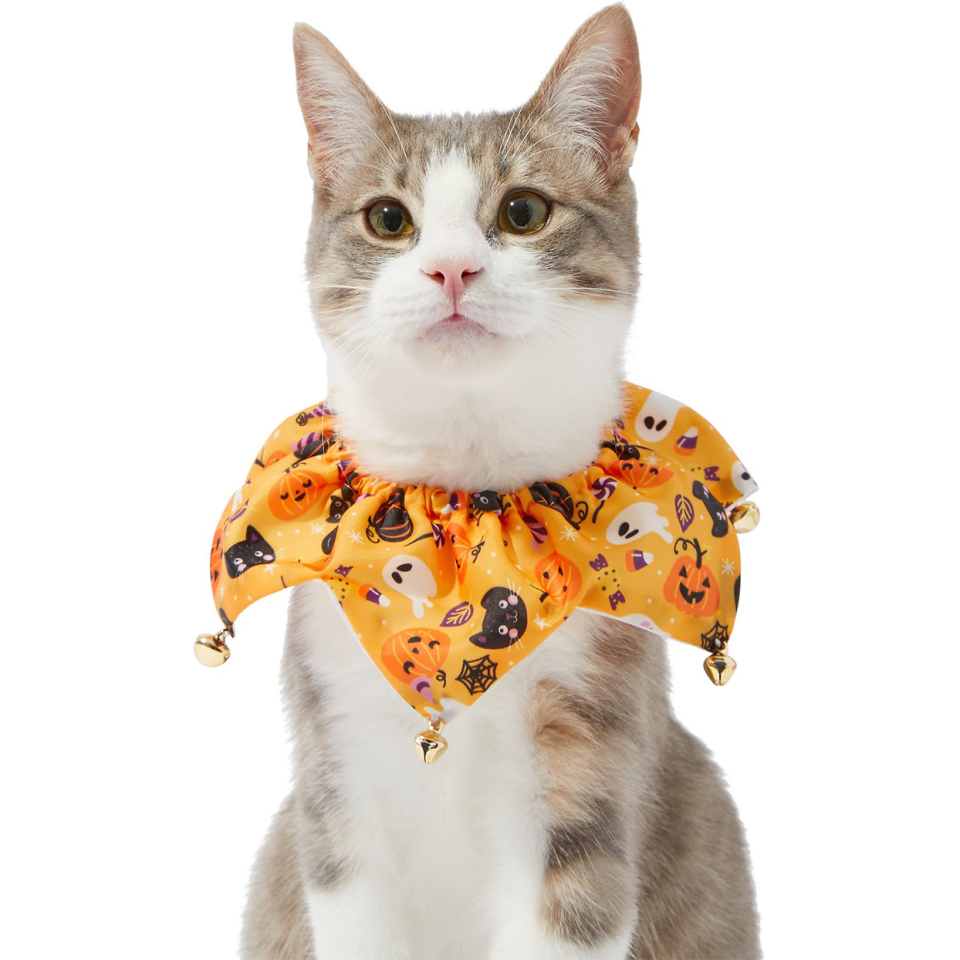 frisco whimsical halloween cat collar ruffle