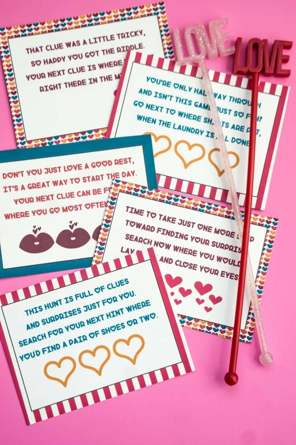 valentine's day scavenger hunt  (Play Party Plan )