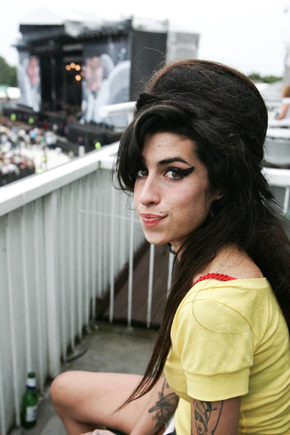 Amy at  Old Trafford Cricket Ground in Manchester, 2007 (Redferns)