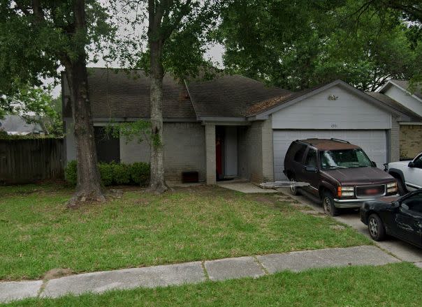 The Houston home where authorities say an 18-year-old woman was held captive, via Google Maps.