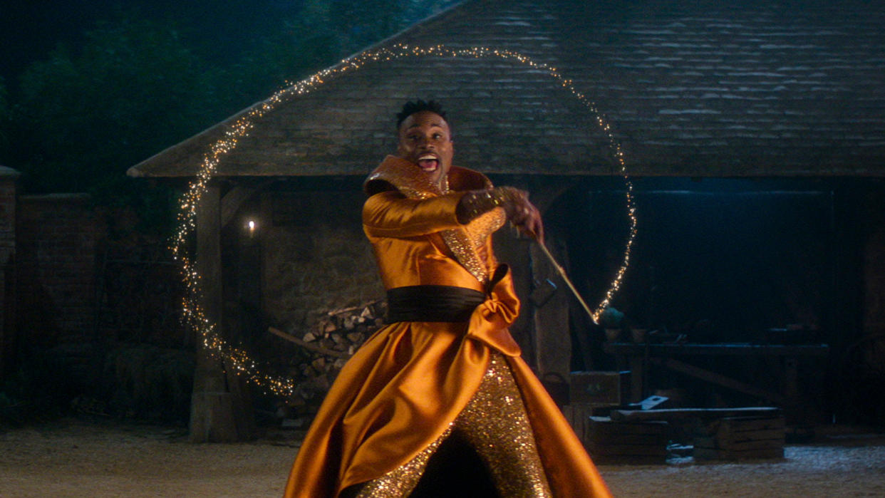 Billy Porter portrays a genderless version of the Fairy Godmother, aka Fab G, in the newest take on 'Cinderella'. (Amazon)