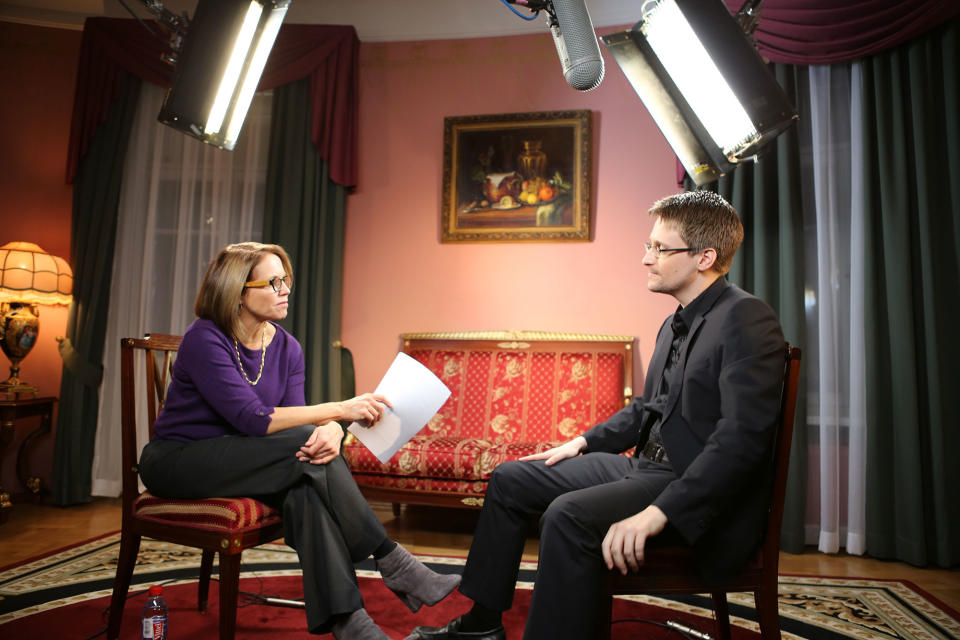 Katie Couric interviews Edward Snowden: A look behind the scenes