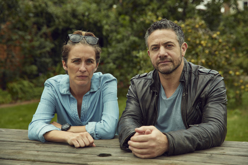 Lana and her ex-military friend Karl Maguire played by Warren Brown. (ITV)
