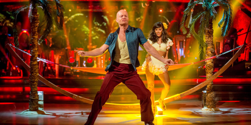 Jake Wood, who plays Max in Corrie’s rival soap EastEnders, impressed during his Strictly stint. Copyright: [BBC]
