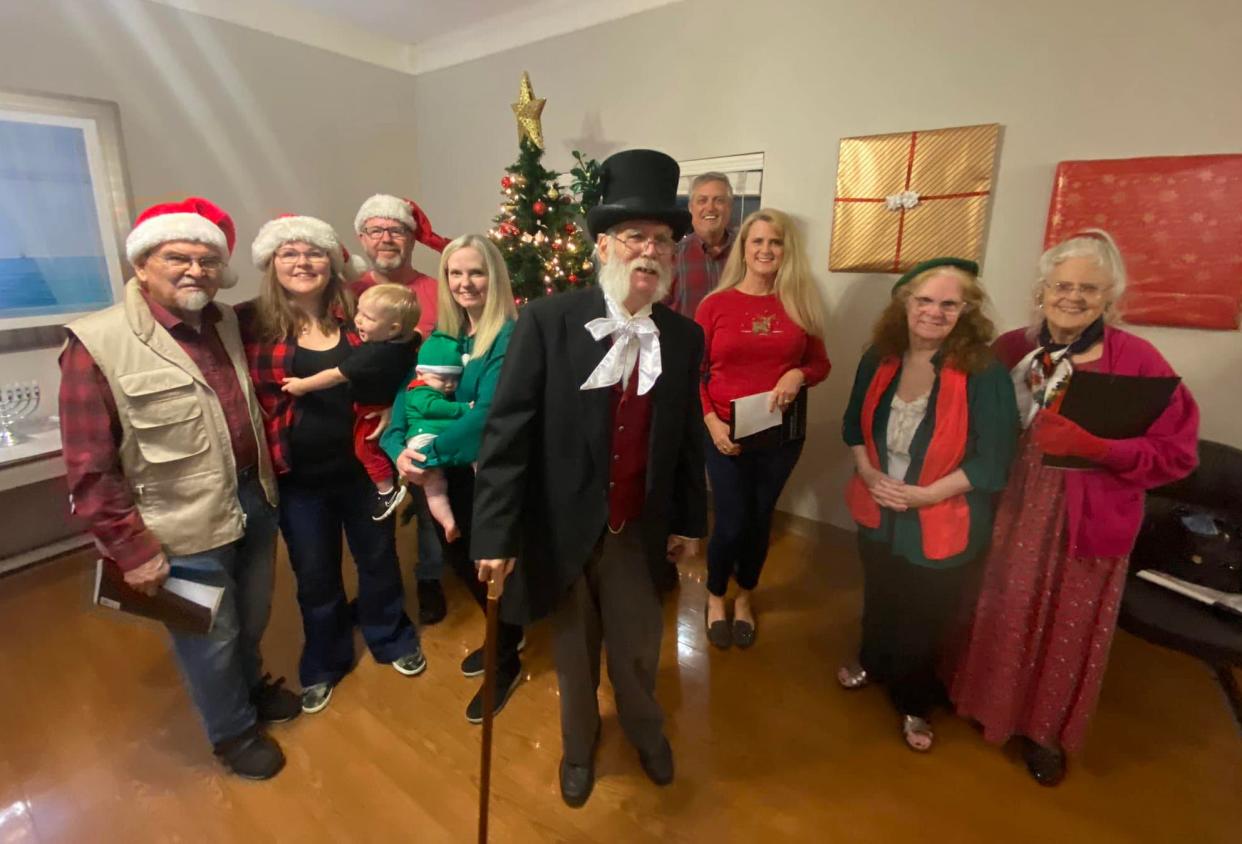 Members of the Jones family visited Charming Lakes Rehabilitation and Care Center on Dec. 13 to sing carols for residents. The group included sisters who began caroling with older family members in 1957.