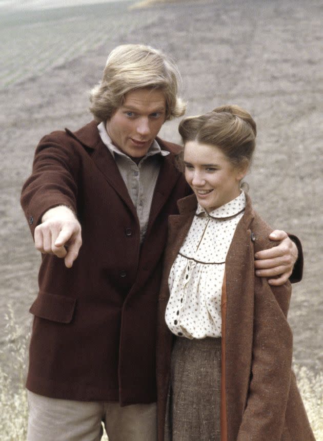 Dean Butler and Melissa Gilbert on a 1980 episode of 