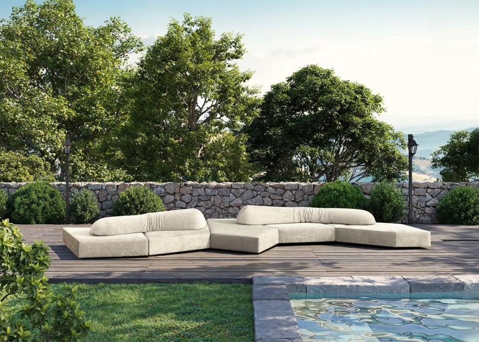 Milan Design Week Edra Every Place indoor outdoor sofa in white