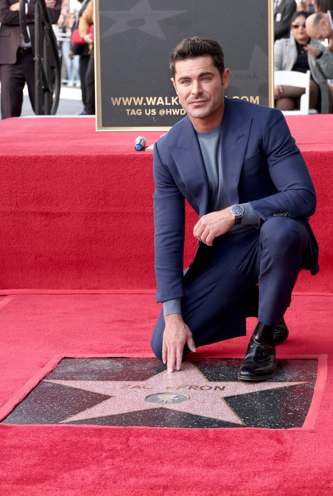 Zac Efron Yells Go Wildcats Says He Sings HSM Songs in the Shower at Walk of Fame Ceremony