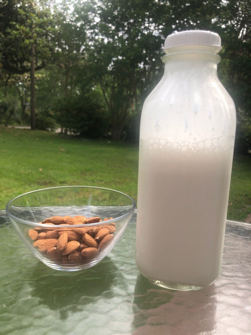 Most nut milks call for soaking the grain, nut or seed, rinsing and adding water, blending at high speed and then straining. The milk lasts around 5-6 days in the refrigerator.