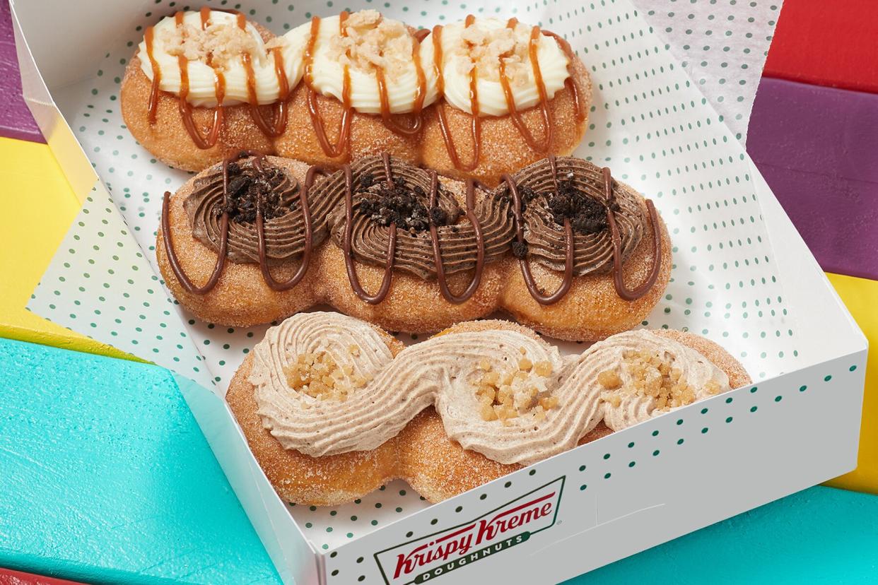 Cinnamon Sugar Churrdough, Cookies &amp; Kreme™ Churrdough and Dulce De Leche Churrdough