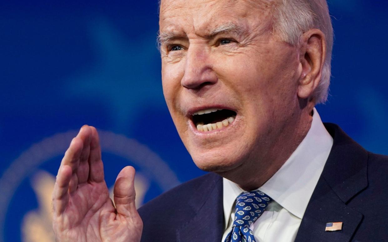 Joe Biden said: "I promise you there will be a response" - GETTY IMAGES