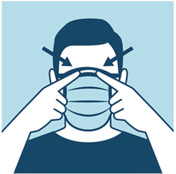 This CDC infographic demonstrates how your mask should be covering the bridge of your nose. (Photo: <a href="https://www.cdc.gov/coronavirus/2019-ncov/prevent-getting-sick/diy-cloth-face-coverings.html" target="_blank">CDC</a>)