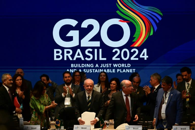 Brazil's left-wing President Luiz Inácio Lula da Silva has put issues of social justice at the centre of the G20 discussions (Pablo PORCIUNCULA)