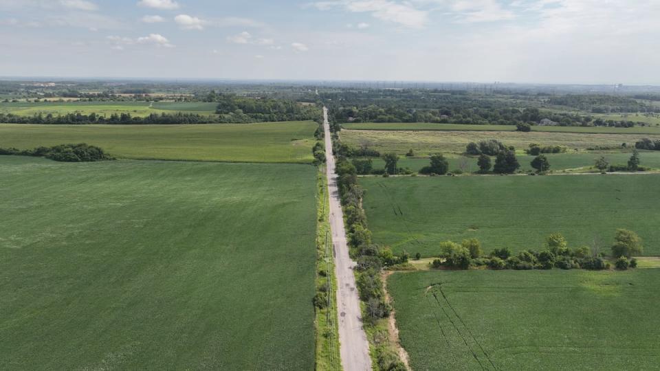 Aerial (drone) views of lush farmland in the Duffins Rouge Agricultural Preserve in Pickering, Ont., the largest parcel of land removed from the Greenbelt last December.