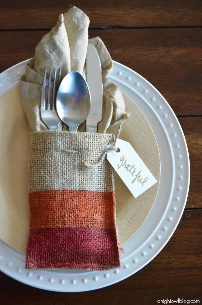 Burlap Place Settings