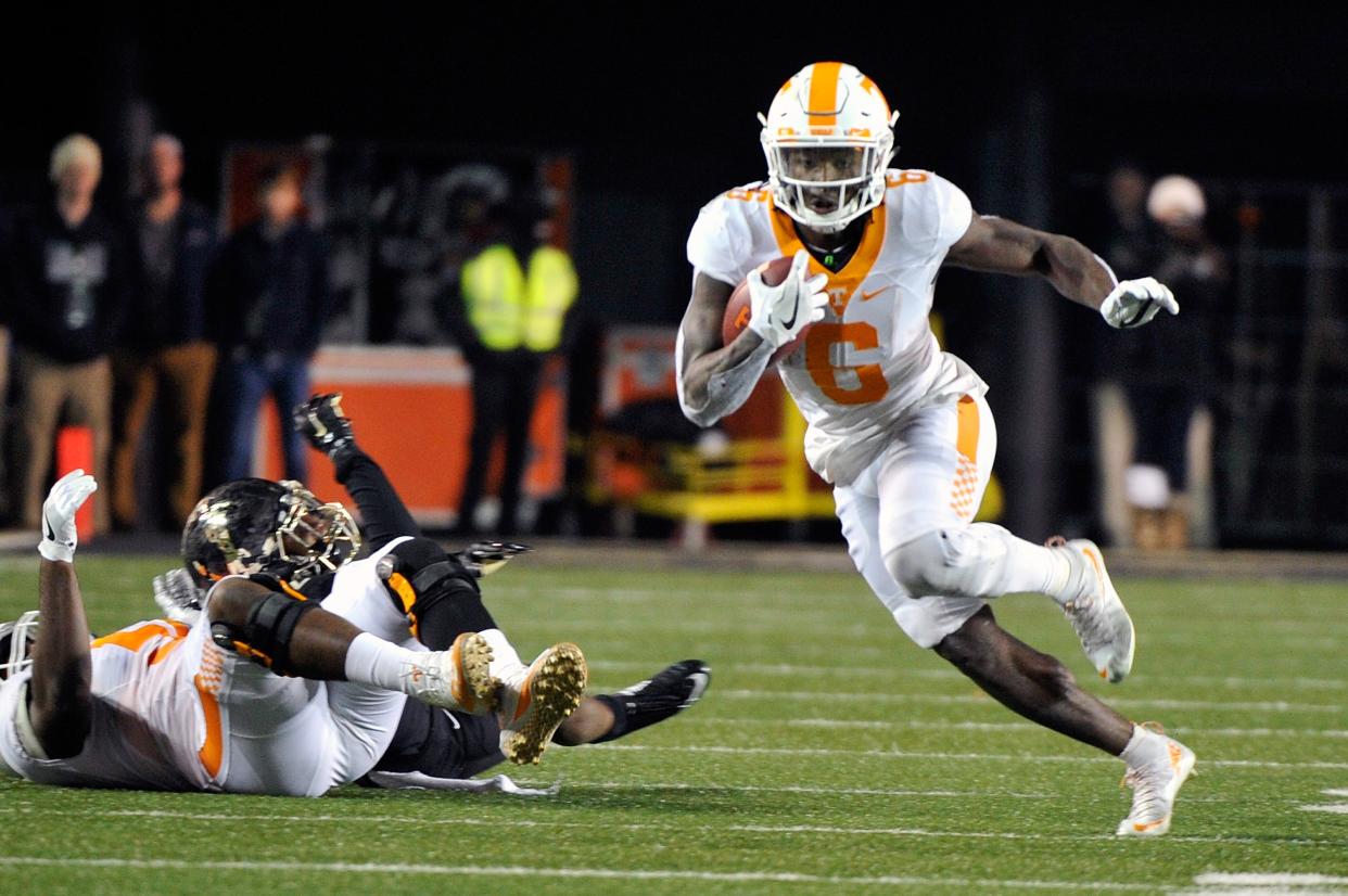 Alvin Kamara said he went into games at Tennessee not knowing how he’d be utilized. (Getty)